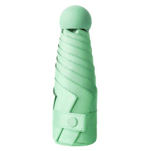 (Mint Green)UV Protection Travel Umbrella Lightweight Strong Small Travel Umbrella for Single Hand Use Summer