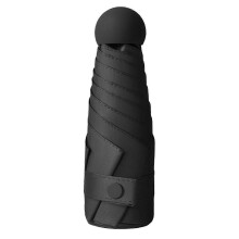 (Black)UV Protection Travel Umbrella Lightweight Strong Small Travel Umbrella for Single Hand Use Summer