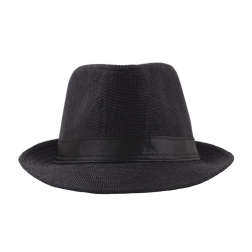 Καπέλο Fedora με φαρδύ γείσο, μονόχρωμο καπέλο ηλίου Panama 1