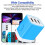 USB Wall Charger Block, 3.1A 2-Pack Fast Charging Station for compatible with iPhone, Blue 5