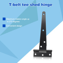 4 StüCk 6 Zoll Hoch Leistung TüR Scharniere T-Riemen T Schuppen Scharnier Scharnier Tor Scharniere für Holz Tor Scharniere (Schwarz)