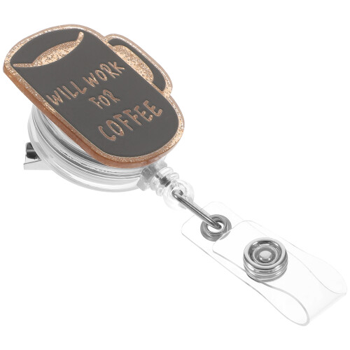 suporte retrátil para crachá com clipe reutilizável 2