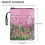 Θήκη Βιβλίου Pink Meadow Field από Πολυεστερικό Ύφασμα, Επαναχρησιμοποιούμενη, με 7
