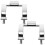 2pcs Metal Shower Door Handle Bathroom Door Replacement Handle Pull Back Handle for Shower Door 3
