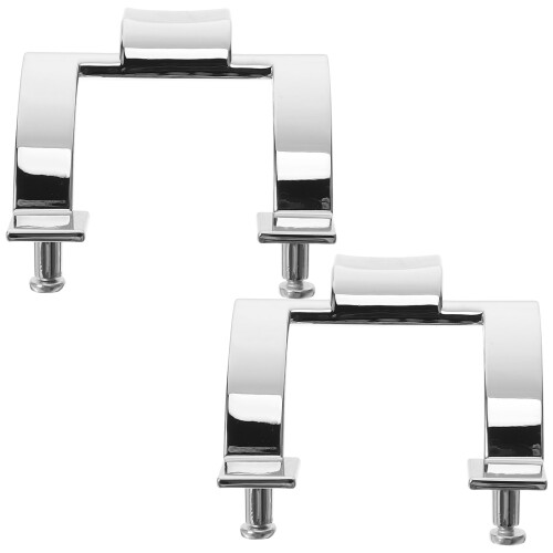 2pcs Metal Shower Door Handle Bathroom Door Replacement Handle Pull Back Handle for Shower Door 2
