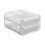 Home Essentials Storage Holder - Container with Lid & Handle, Plastic Fridge Organizer, Clear Refrigerator Organizer Bins, Stackable Tray 2