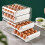 Home Essentials Storage Holder - Container with Lid & Handle, Plastic Fridge Organizer, Clear Refrigerator Organizer Bins, Stackable Tray 6