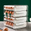 Home Essentials Storage Holder - Container with Lid & Handle, Plastic Fridge Organizer, Clear Refrigerator Organizer Bins, Stackable Tray 7