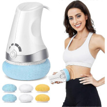 (US) Body Shaping Machine, Electric Cellulite Massager with 6 Washable Pads Body Shaping Massager for Abdominal Legs Hips Arms