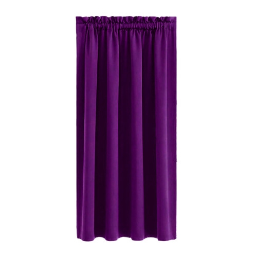 Purple blackout curtains thermal insulated polyester 2 2