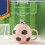 Elegant Soccer Themed Coffee Cup With Comfortable-Red gift box 3