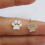 Women's Palm Paw Ear Studs Silver Jewelry 6