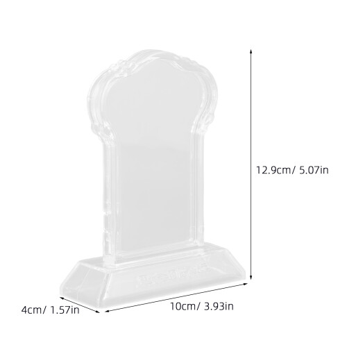 Placa Comemorativa Ancestral em Plástico para Adoração e Funeral 1
