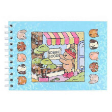 (Blue) Bobbie Goods Coloring Book, Cute and Cozy Cartoon Coloring Book for Adults & Kids