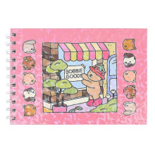 (Pink) Bobbie Goods Coloring Book, Cute and Cozy Cartoon Coloring Book for Adults & Kids