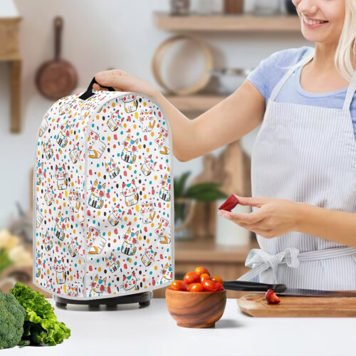 Κάλυμμα σκόνης μπλέντερ κουζίνας Cats Pattern για εσωτερική κουζίνα 2
