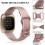Πακέτο 3 λουριών σιλικόνης συμβατών με Fitbit Sense & Versa3 – Μαλακά αθλητικά βραχιόλια 2