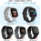 Πακέτο 3 λουριών σιλικόνης συμβατών με Fitbit Sense & Versa3 – Μαλακά αθλητικά βραχιόλια 4