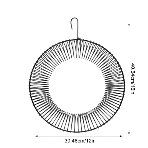 Round Metal Hanging Peanut Bird Feeder 2