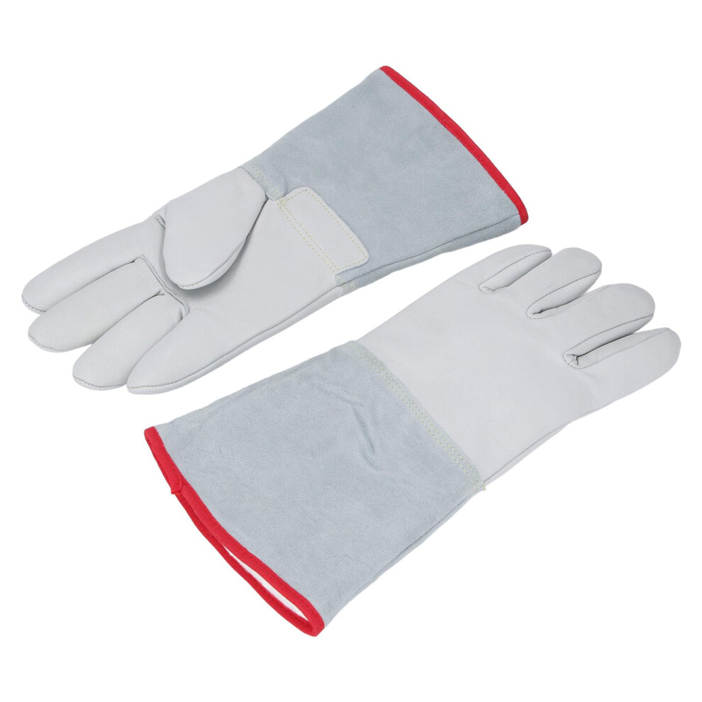 Cryogenic Gloves For Extreme Cold Protection, Liquid Nitrogen Safety Work Gloves With Durable Leather 9771547650447