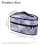 Γαλήνιο μπλε-μωβ σίδερα ταξιδιού Tie-Dye Organizer με φερμουάρ, μεγάλο μέγεθος, 6