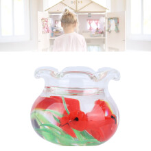Rote Harz Puppenhaussaquarium – Miniatur-Landschaftsdekoration für Kinder ab 3 Jahren