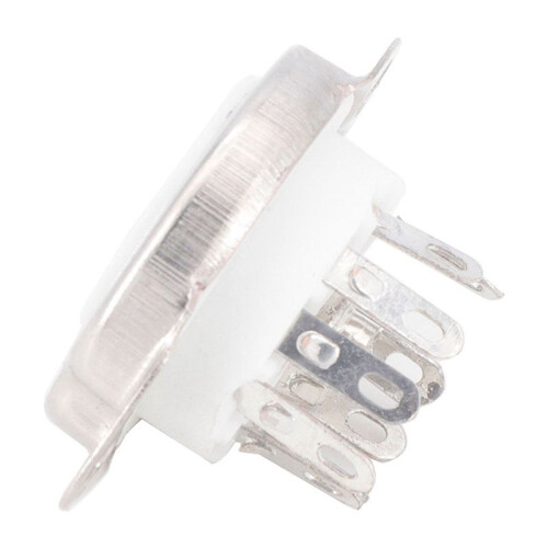 30PCS Ceramic B9A Silver-Plated 9Pin Vacuum Tube Socket Panel Chassis Mount for ECC81 ECC82 ECC83 EL84 6922 Vacuum Tube 2