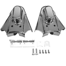 Motorcycle Chrome Metal Rear Phantom Swingarm Axle Covers for  Softail Springer EFI FXSTSI FXSTD FLSTF FLSTN