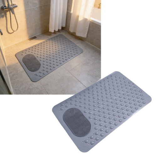 Extra Large AntiSkid Bath Mat For Bathtub With Quick-2 Beige 2