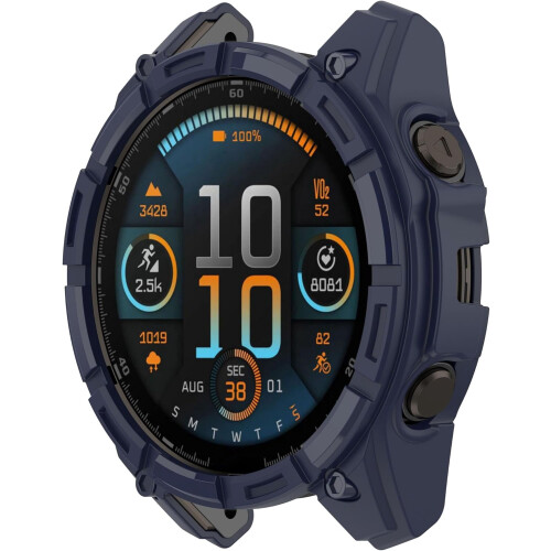 Θήκη ρολογιού Garmin Fenix8 (43/47/51mm), μαλακό κάλυμμα PC με αντιπτώσεις, κοίλος σχεδιασμός 1