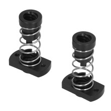 Black POM Antibacklash Spring Nut 2pcs for T8 8mm Rod 3D Printer Parts