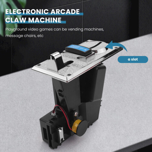 10X Multi Coin Acceptor Electronic Roll Down 4P Port Electronic Coin Selector Vending Machine Arcade Game Ticket 2