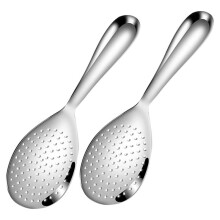 2Pcs Stainless Steel Rice Spoon Non Stick Kitchen Rice Spoon Thickened Meal Ladle Rice Ladle for Kitchen Non-Stick Spoon