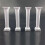 16Pcs White Small+Large Plastic Cake Pillars,Wedding Cake Pillars Stand,Fondant Cake Support Mold 8