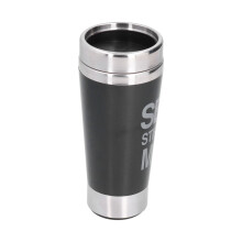 Black Stainless Steel 500ml Auto Self Stirring Mug for Coffee & More