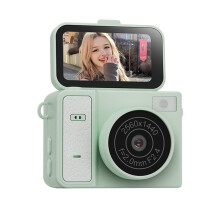 Câmera de Chaveiro com Tela Flip de 1,47 Polegadas, Câmera de Ação 1080P Estilo Retrô, Filmadora Muito Pequena, Verde