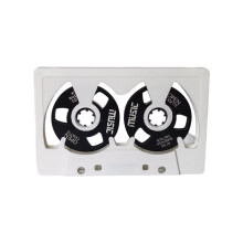 50 Minuten Tonbandkassette, Doppelseitig, Aus Metall, mit Hohlgehäuse für Musik, Sprache und Retro-Audio A