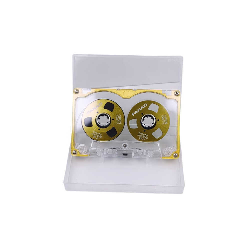 55 Minutes Blank Tape Disk Double-Sided Metal Open Disk Blank Cassette Tape Tape Disk Reel To Reel Blank Cassette B Gold 4713134077102