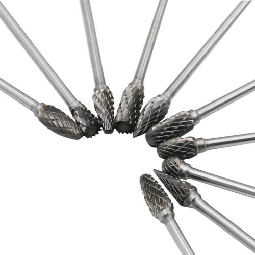 30X Conjunto de Brocas Rotativas de Carboneto Sólido de TungstêNio de Corte Duplo de 4 Polegadas de 1/8 Polegadas (3 Mm) Broca Helicoidal para 2