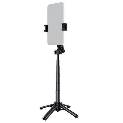 Pocket Selfie Stick Four-Corner Stand with Rechargeable  Remote Foldable Phone Holder for  Android