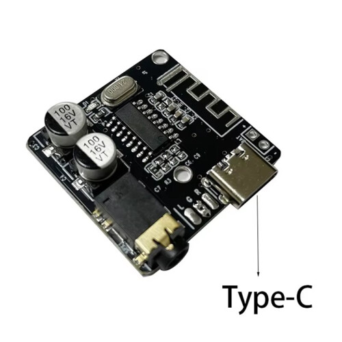 Audio Receiver Board  5.0 MP3 Lossless Decoder Board Wireless Stereo Music Module 3.7-5V Type-C