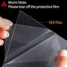 12Pcs FEP Film 200X140X0.15 mm Thickness for UV 3D Printers, LCD SLA Resin, with 2 Pieces Replacement Plastic Spatulas