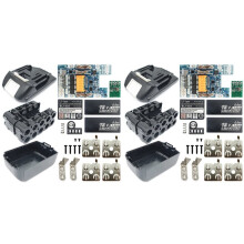 2X BL1830 Li-Ion Battery Case PCB Charging Protection Circuit Board BL1860 Shell Box for 18V 6.0Ah Li-Ion Battery