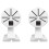 6X Security Camera Mount Bracket,ABS Indoor Outdoor Wall Mount L-Type Bracket for CCTV Security Dome IP Camera Mounting 2
