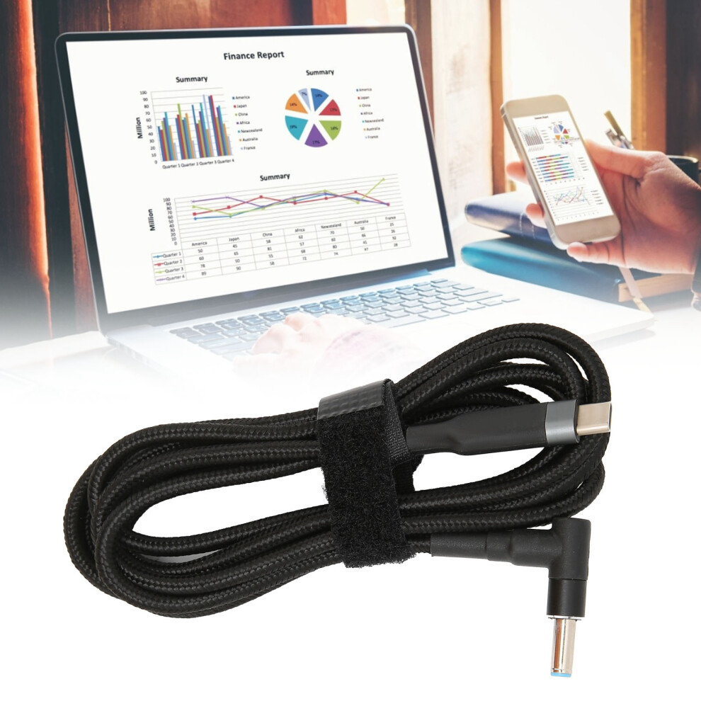 Laptop Charging Cable Usbc To Dc 4.5X3.0mm 1 Meter Power Cord For Hp Laptops 8161390731232