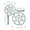 2Pcs Sunflower Flower Stand Lollipop Support Climbing 9