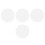 4Pcs Transparent Round Acrylic Boards Lightweight Clear Sheets for DIY 6