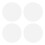 4Pcs Transparent Round Acrylic Boards Lightweight Clear Sheets for DIY 7