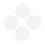 4Pcs Transparent Round Acrylic Boards Lightweight Clear Sheets for DIY 8