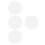 4Pcs Transparent Round Acrylic Boards Lightweight Clear Sheets for DIY 9